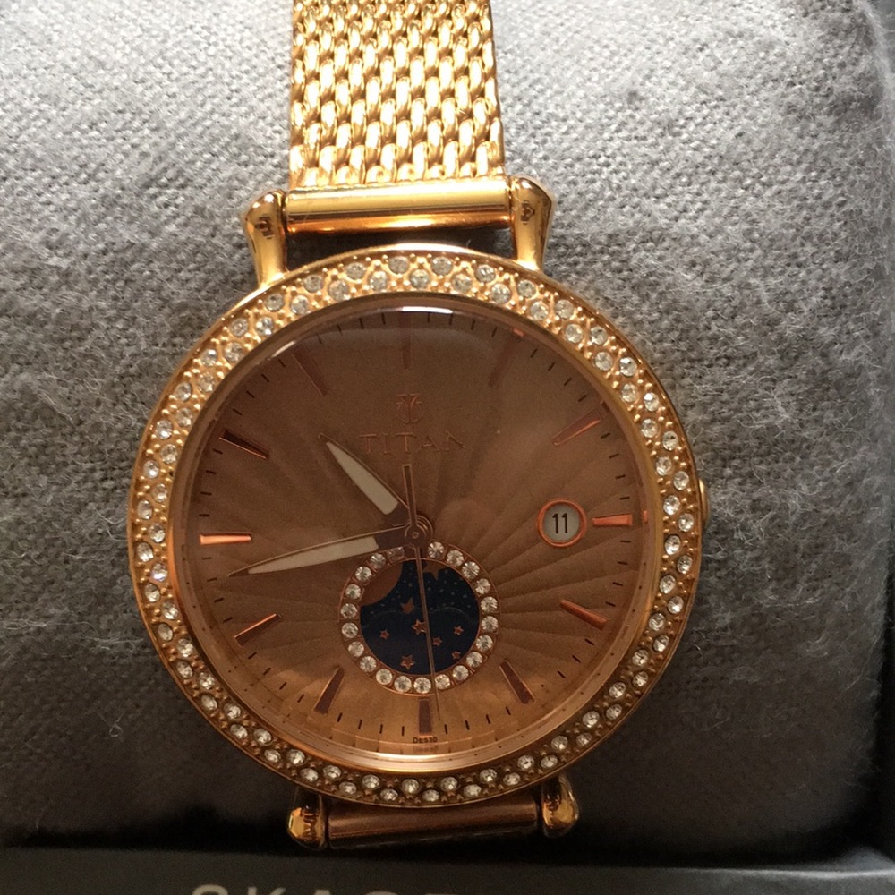 Rose gold watch